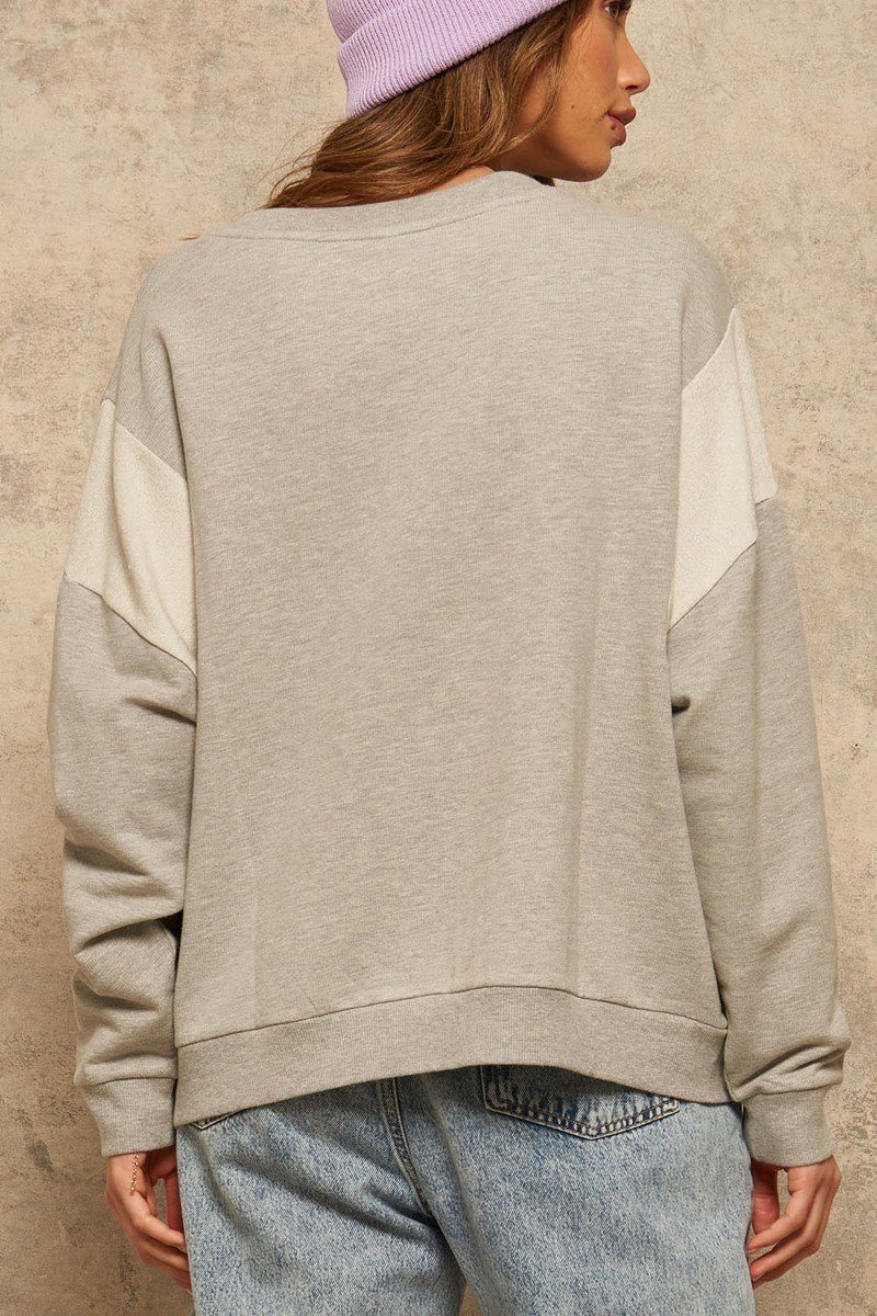 A French Terry Knit Graphic Sweatshirt — Style 2