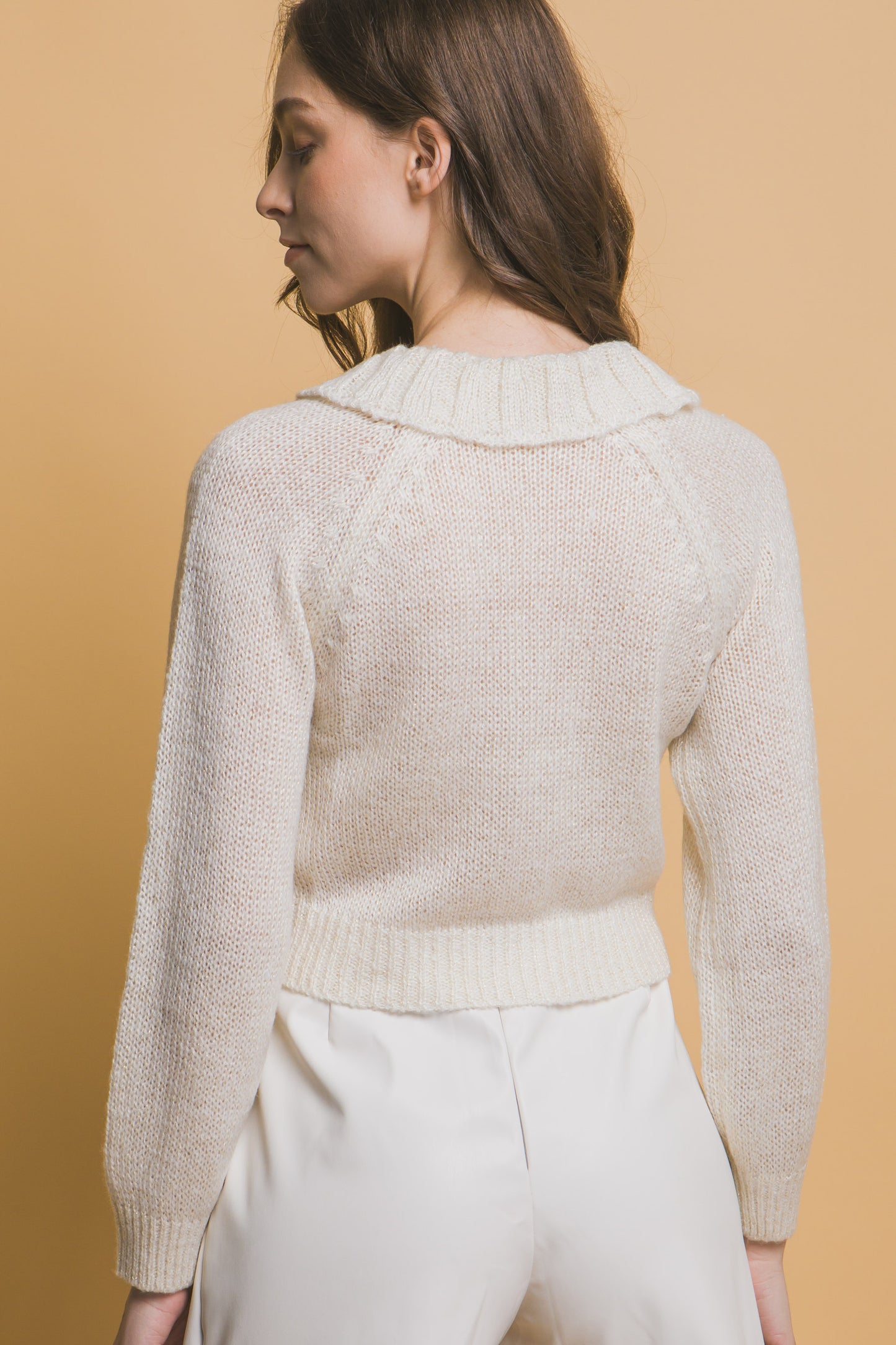 Short collard sweater — Off White