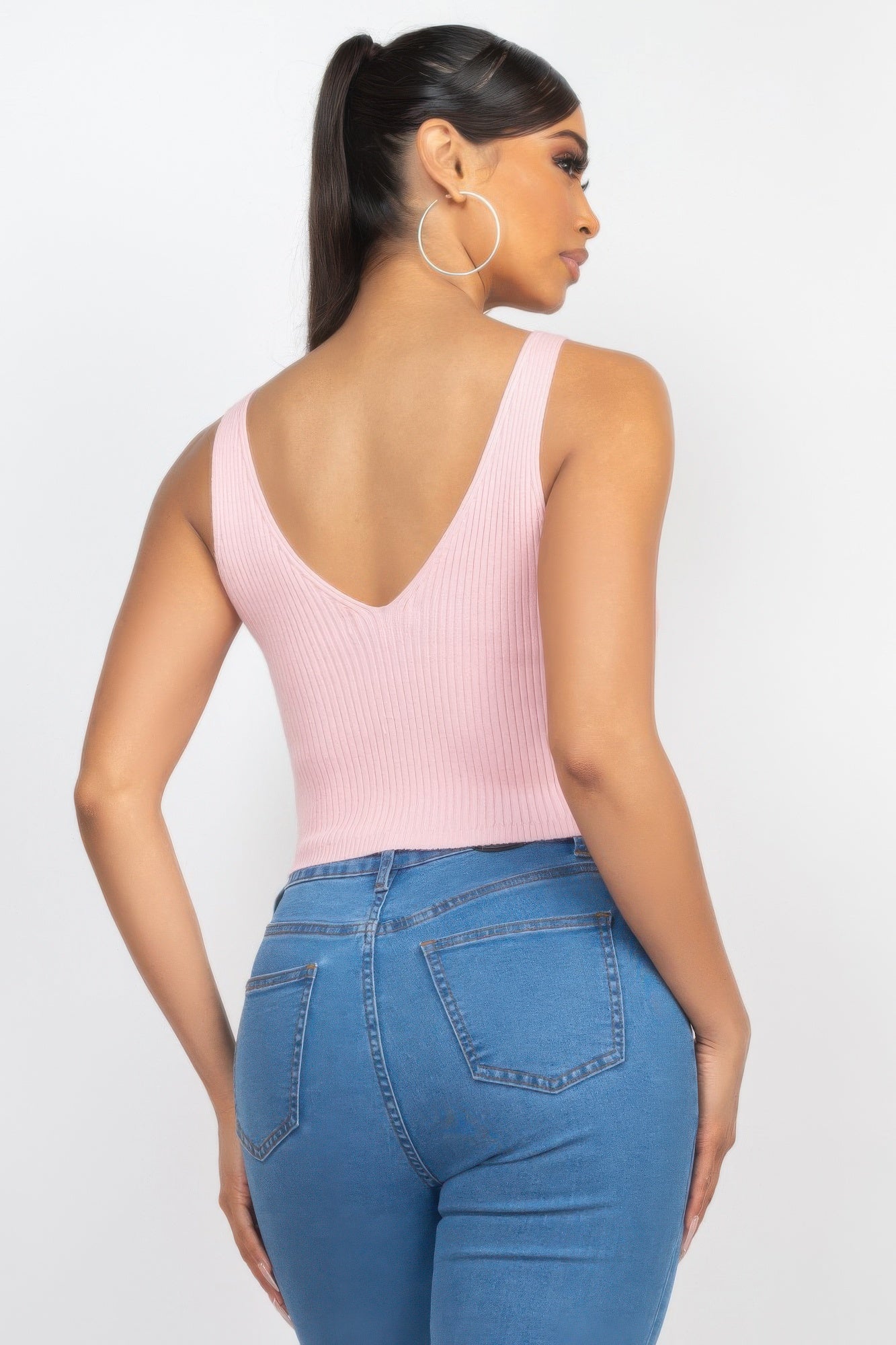Crop Tank Top & Cardigan Sweater Set — Blush