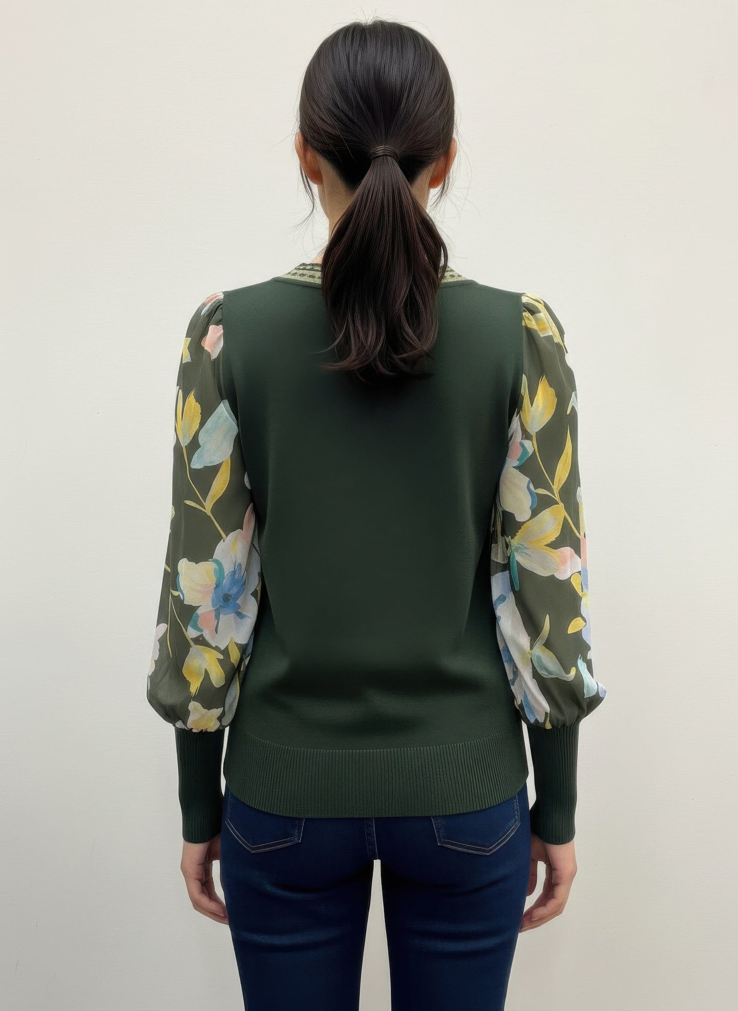 Rio & Rian Pullover Sweater — Green