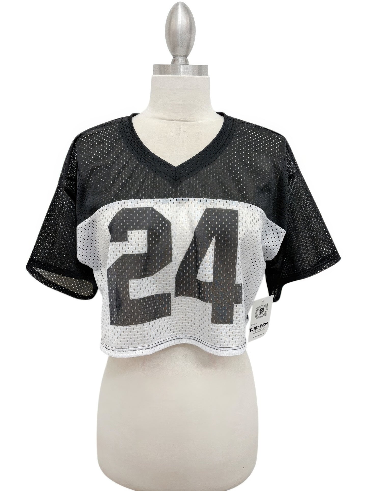 Varsity 24 Mesh Crop Jersey Top