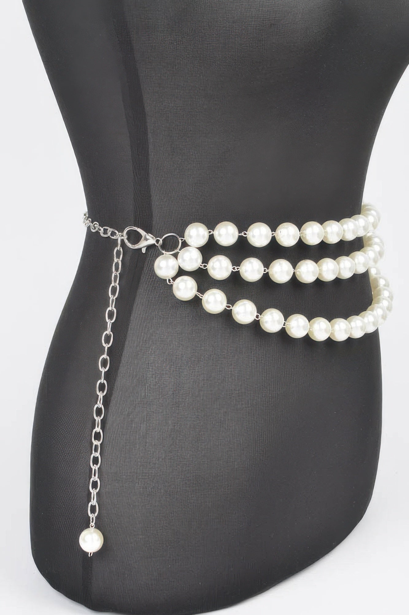 Multi Layered Pearl Chain Belt