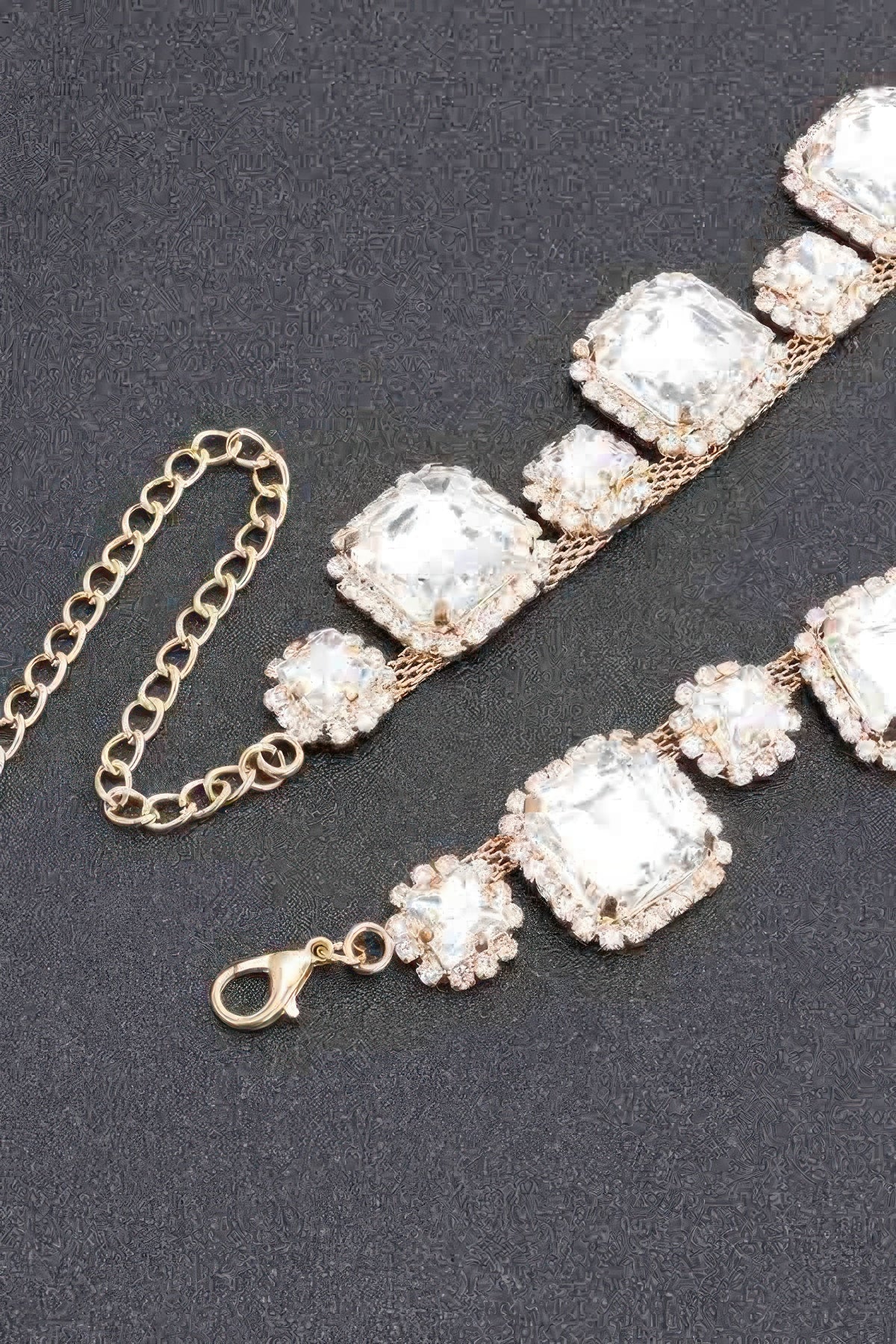 Rhinestone Party Necklace Set