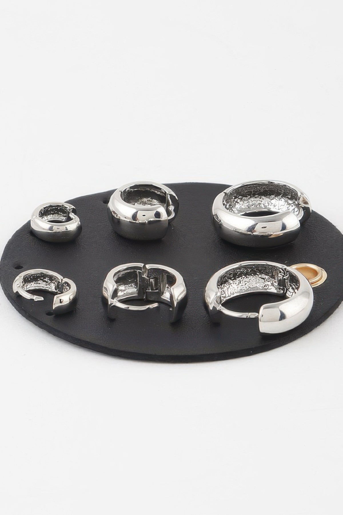 Bulky Hoop Earrings Set