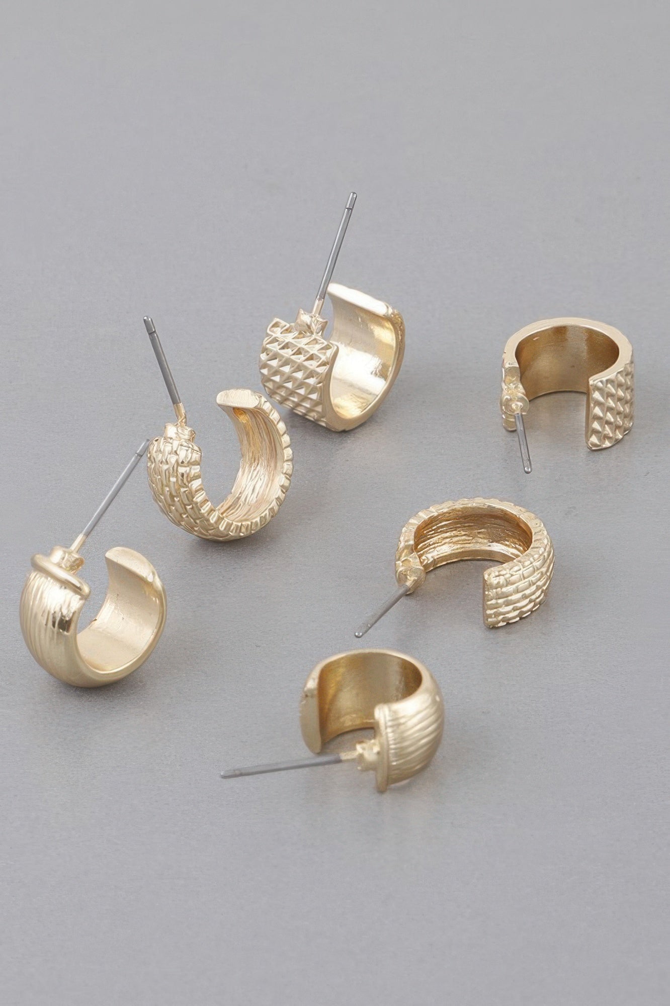 Multi Bulky Hoop Earrings Set — Style 1