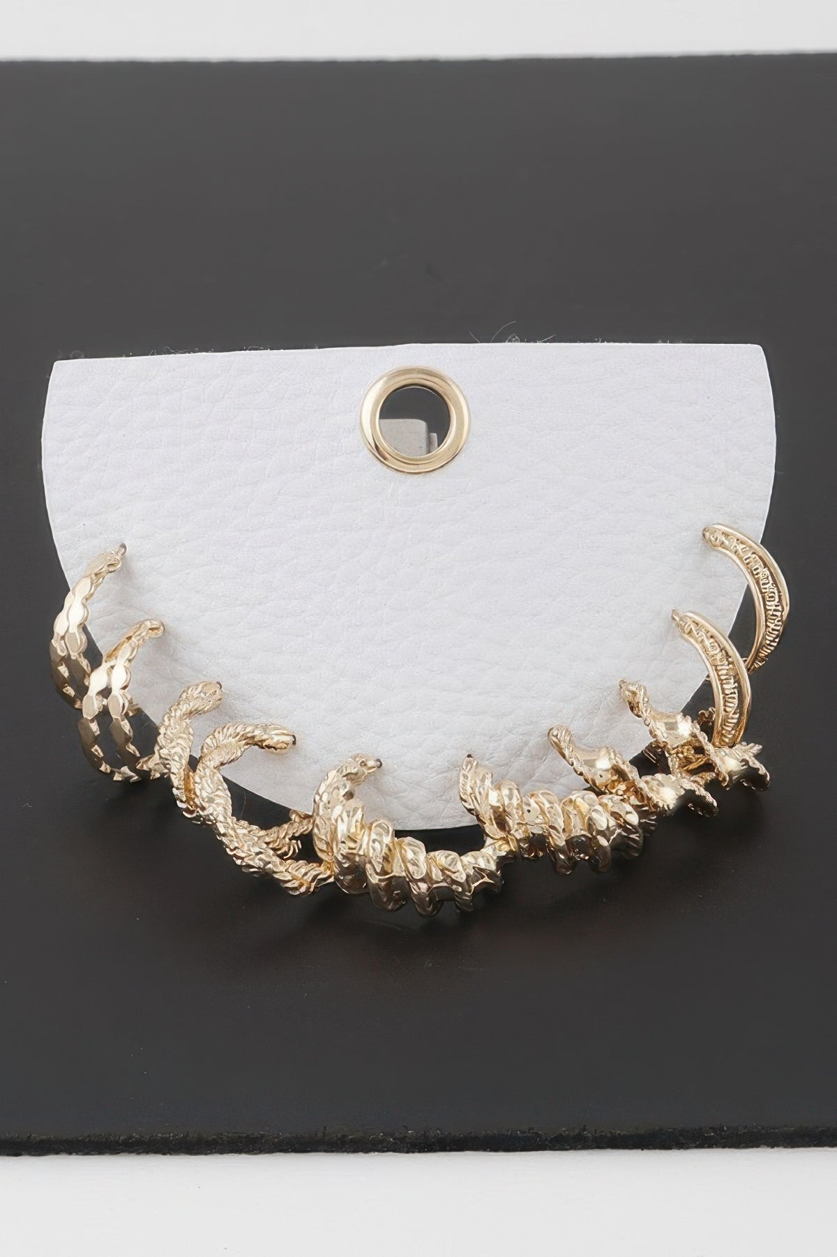 Multi Twisted Hoop Earrings Set — Style 2