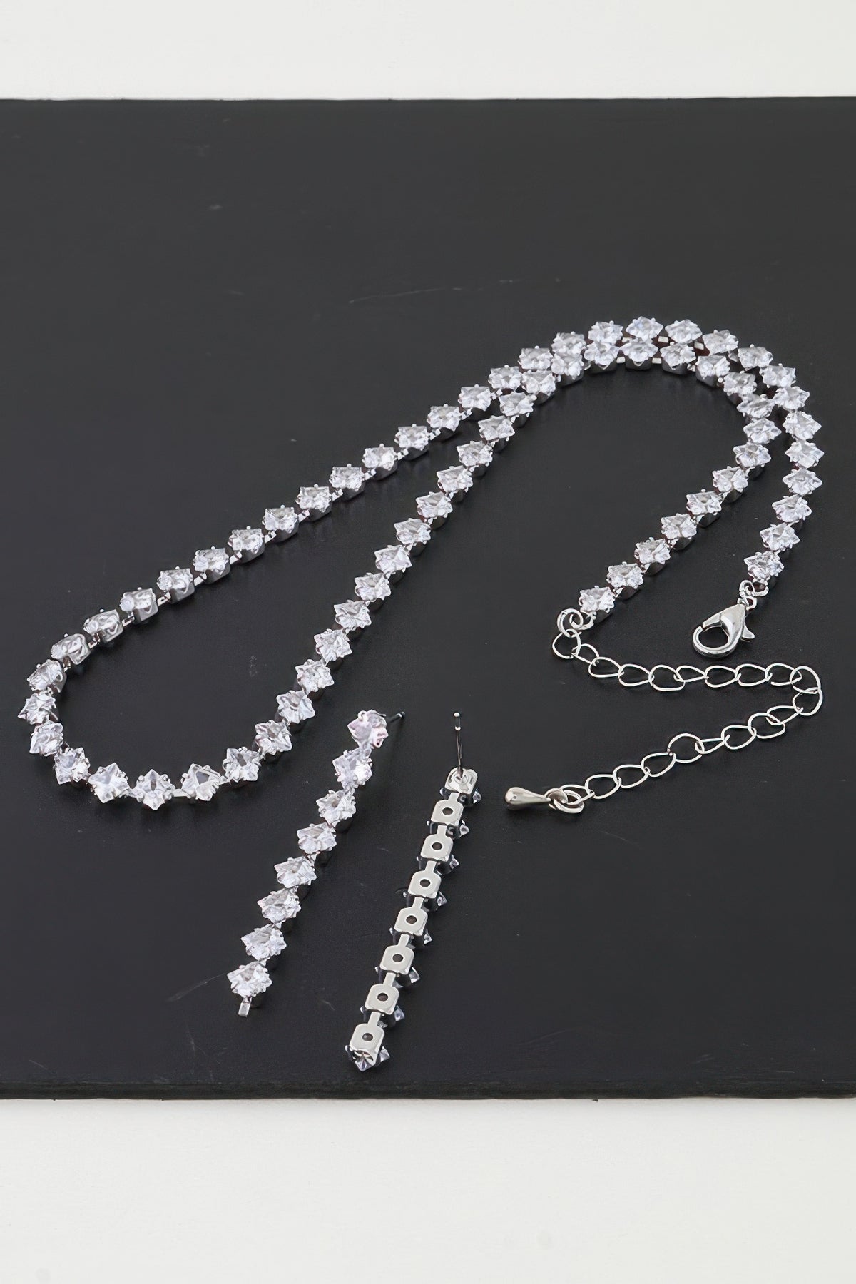Bejeweled Cubic Zirconia Necklace Set