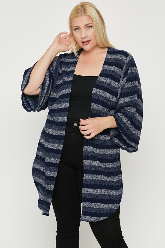Multi-color Striped Cardigan — Style 1