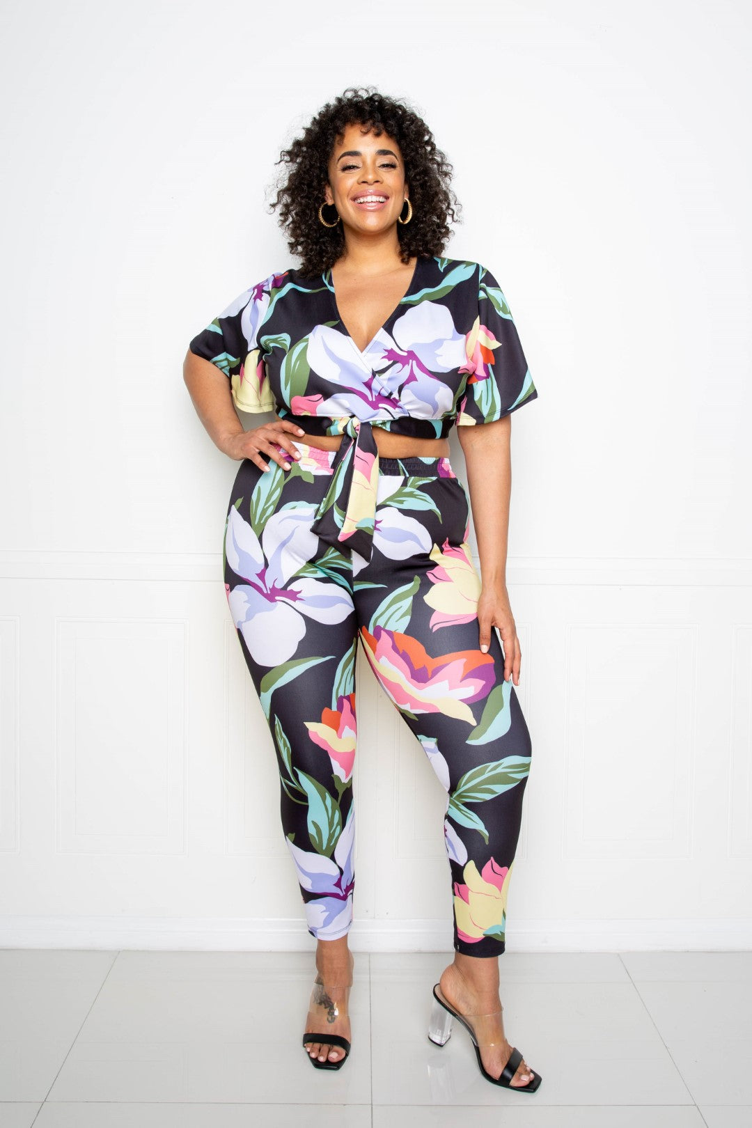 Flower Jogger & Top Set — Style 2