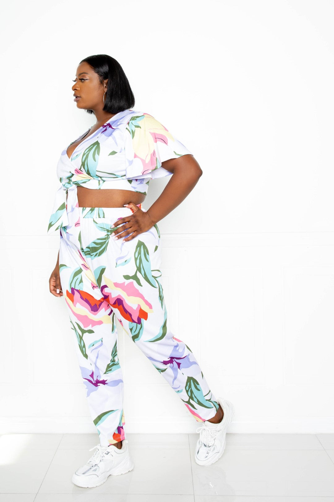 Flower Jogger & Top Set — Style 1