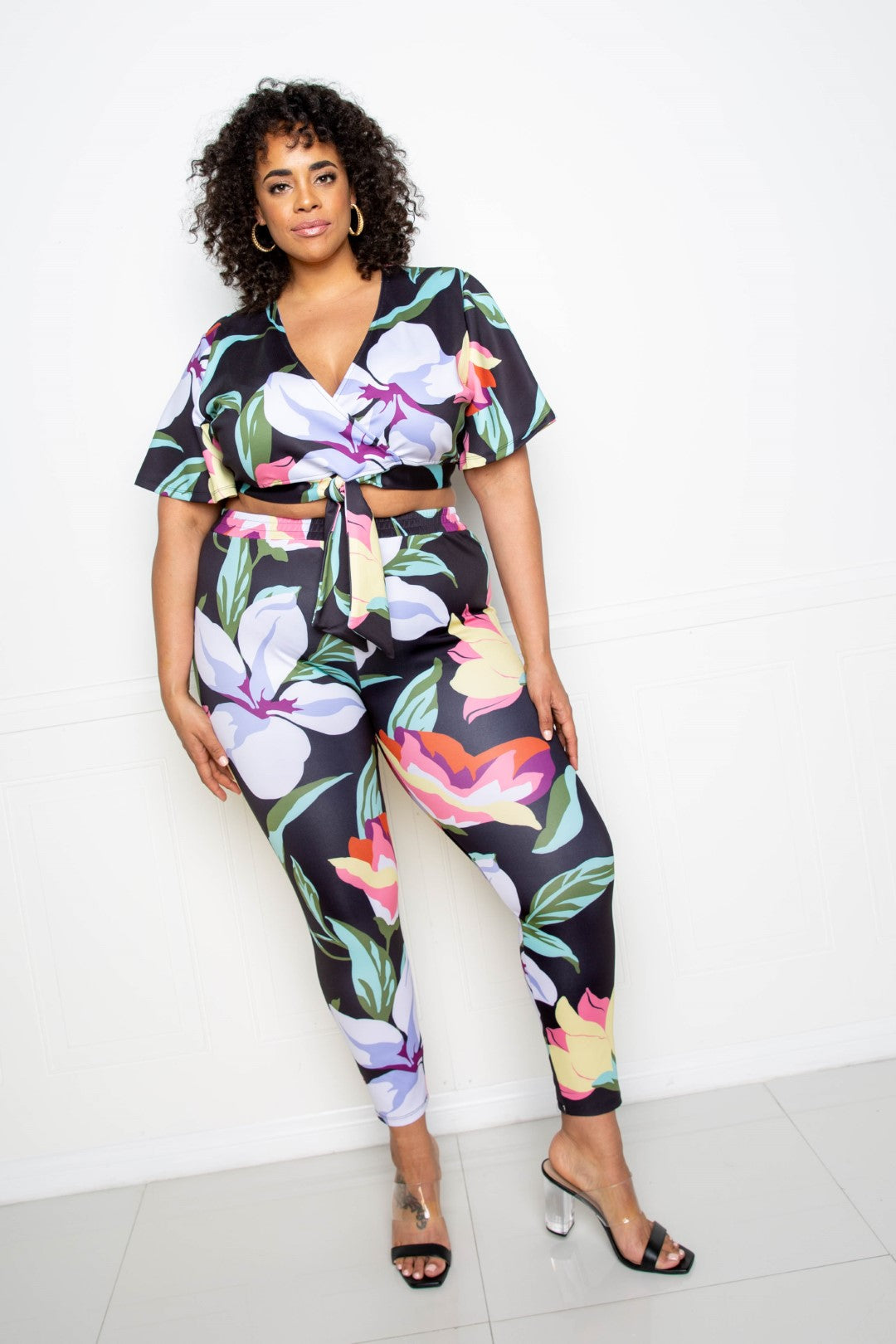 Flower Jogger & Top Set — Style 2