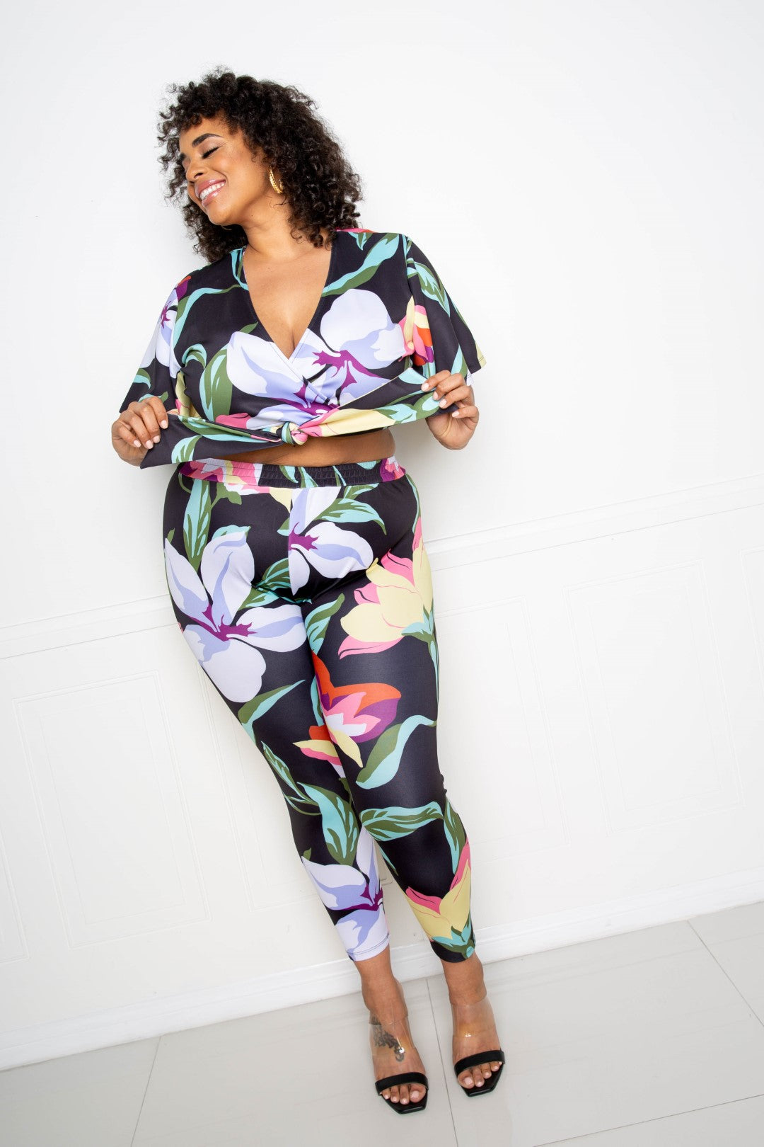 Flower Jogger & Top Set — Style 2