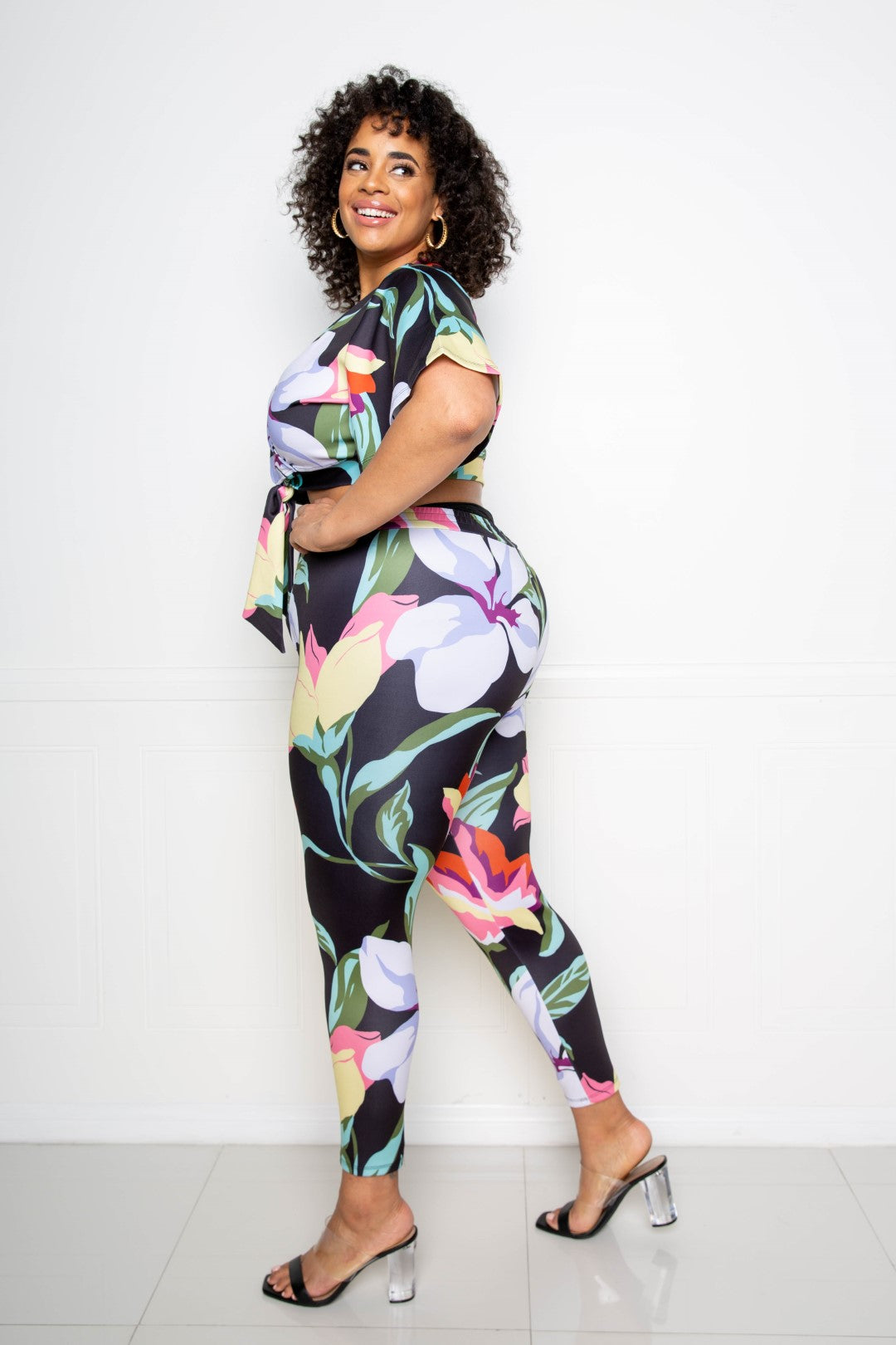Flower Jogger & Top Set — Style 2