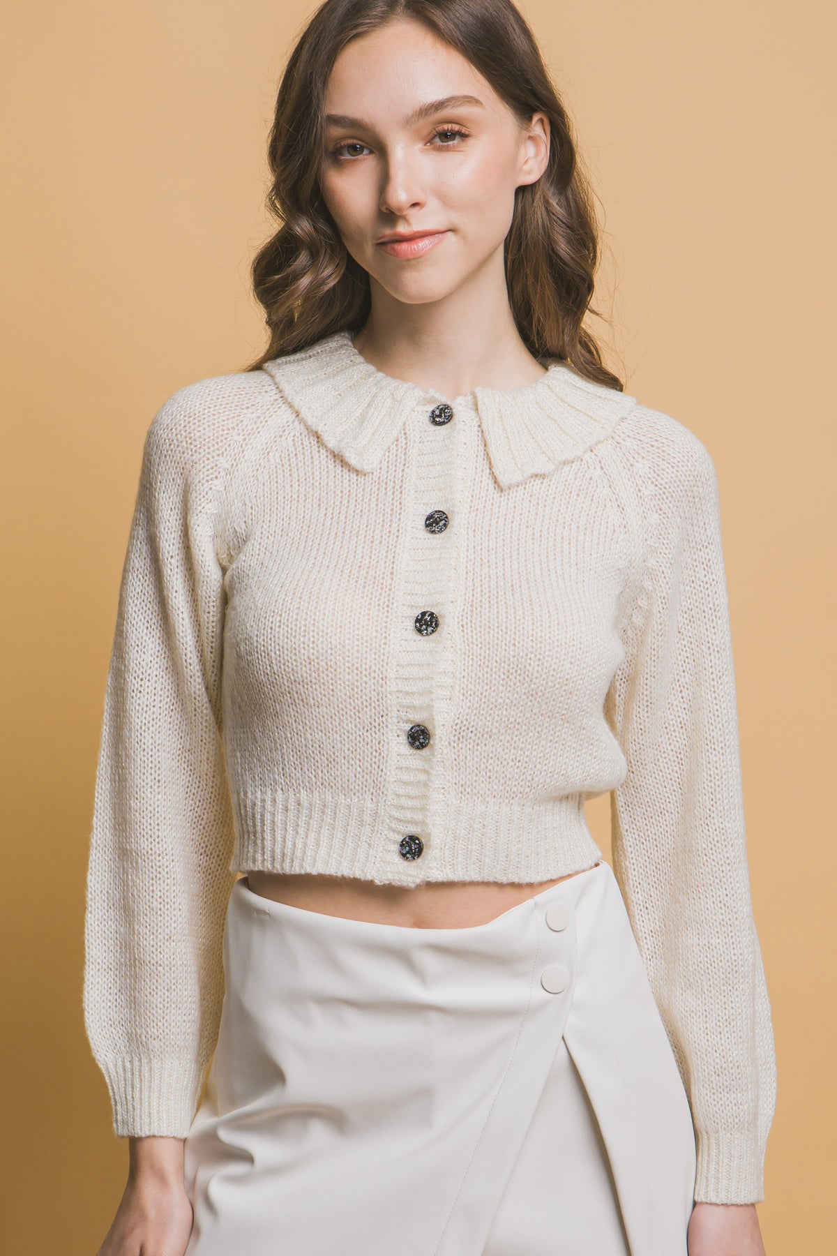 Short collard sweater — Off White