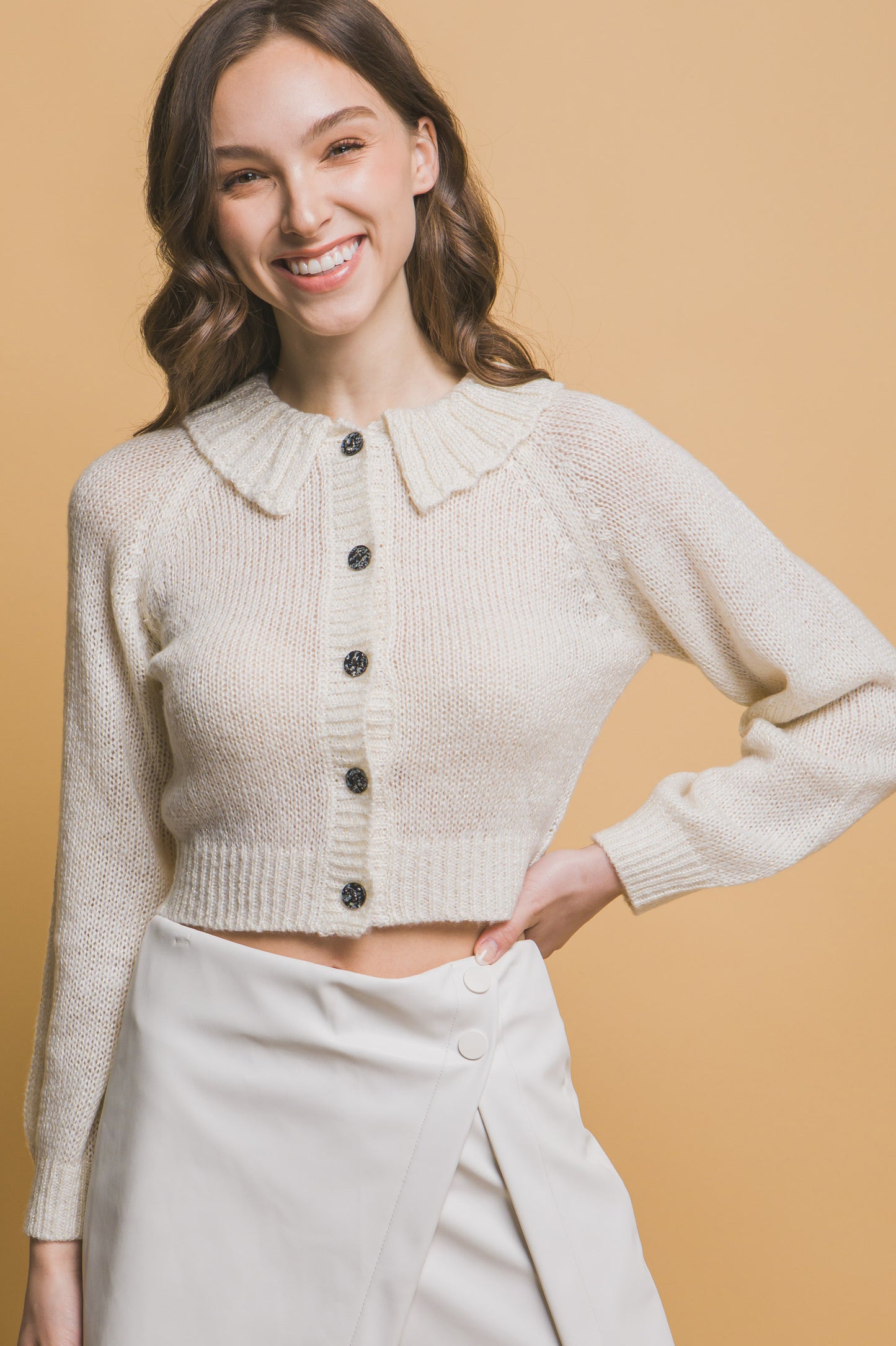 Short collard sweater — Off White