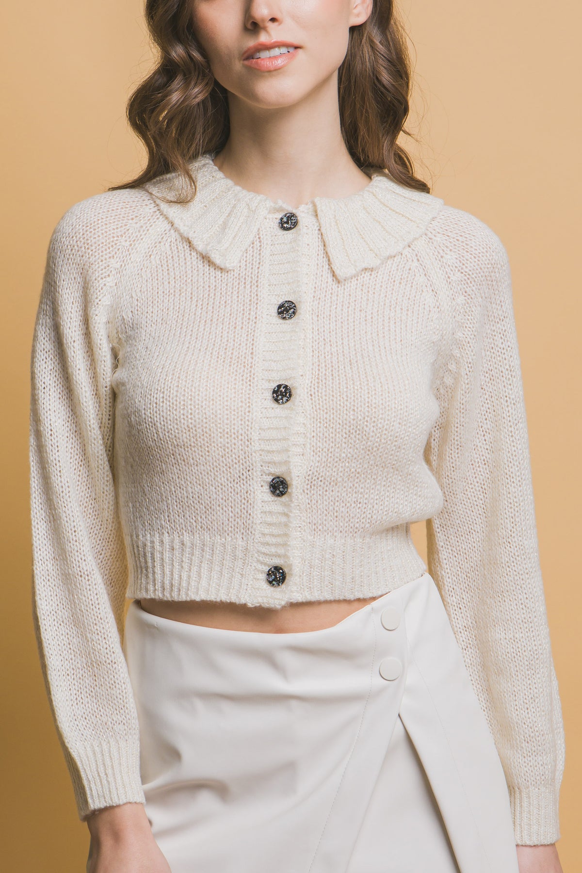 Short collard sweater — Off White