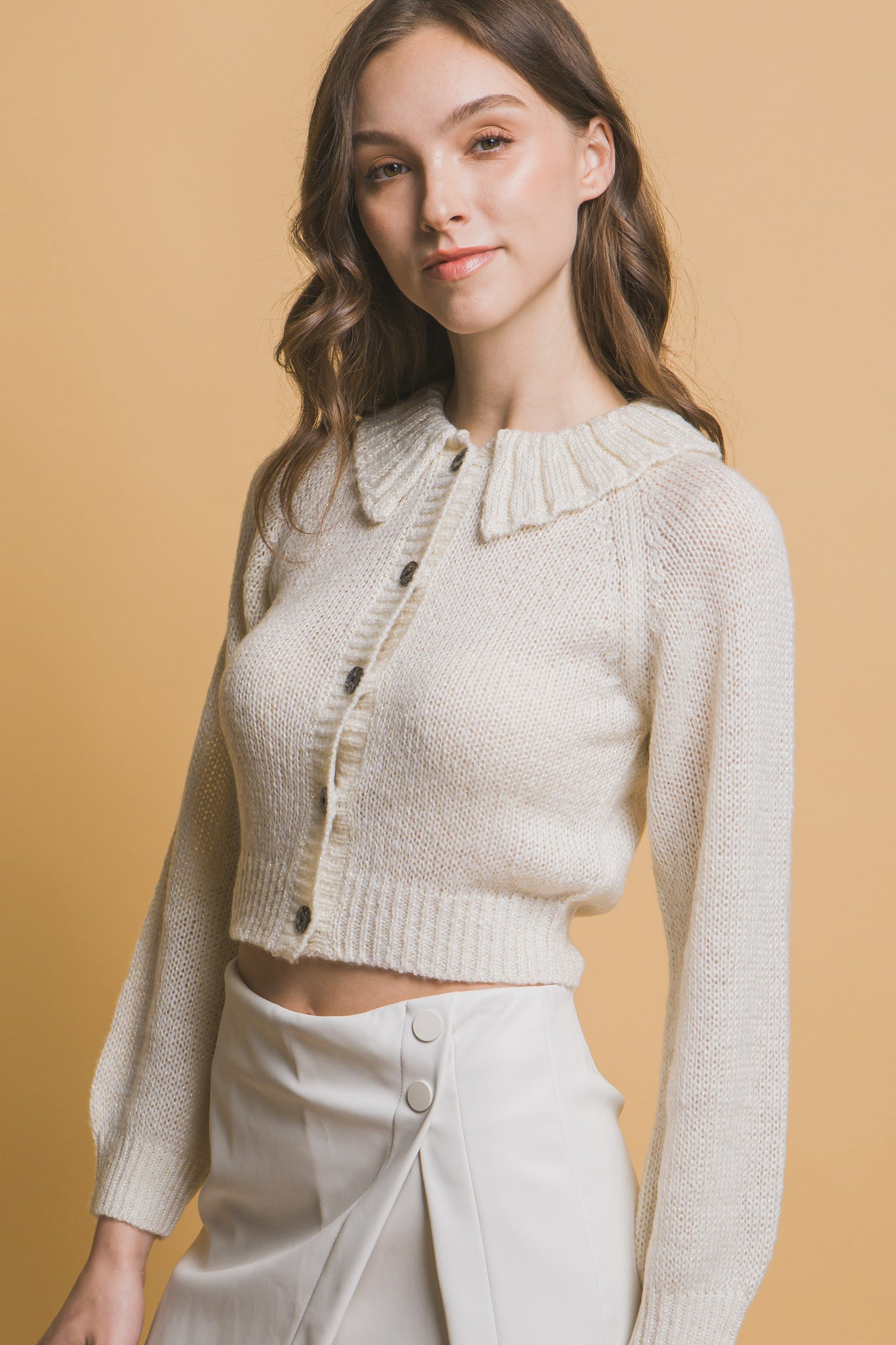 Short collard sweater — Off White