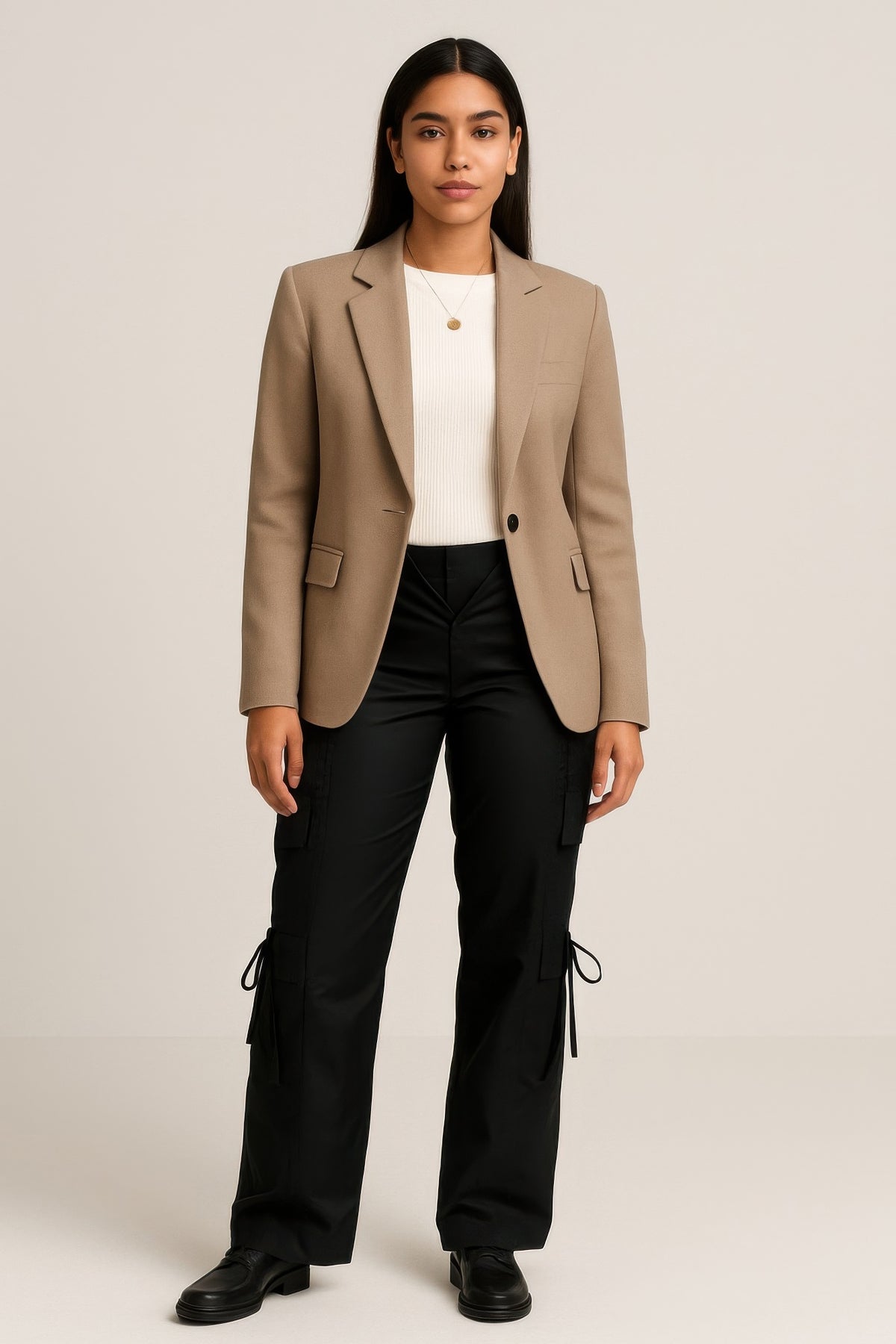 V Cut Cargo Pants