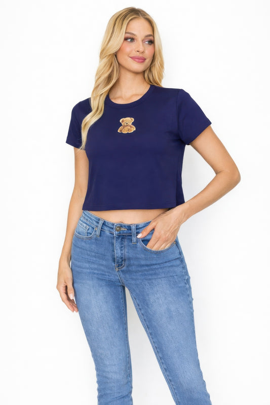 Teddy Bear Crop Top — Style 1