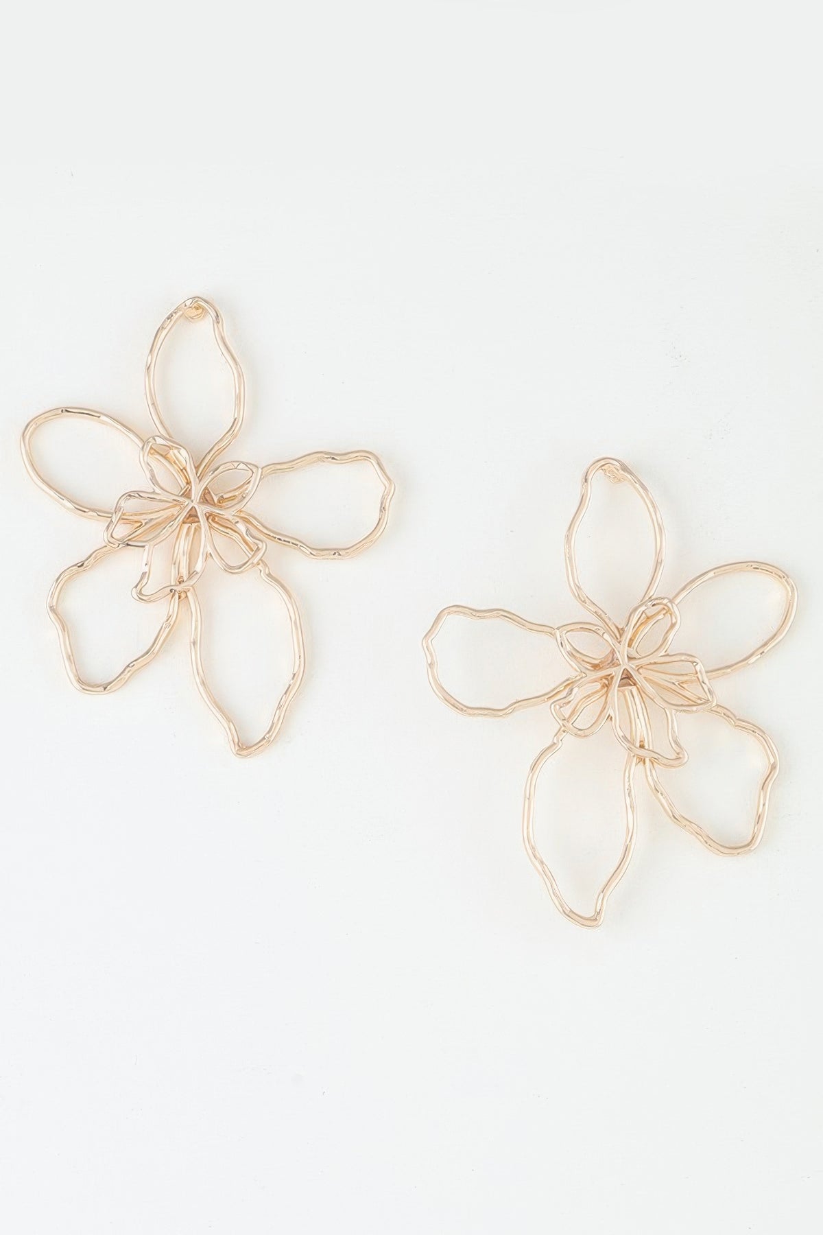 Delicate Abstract Flower Earrings