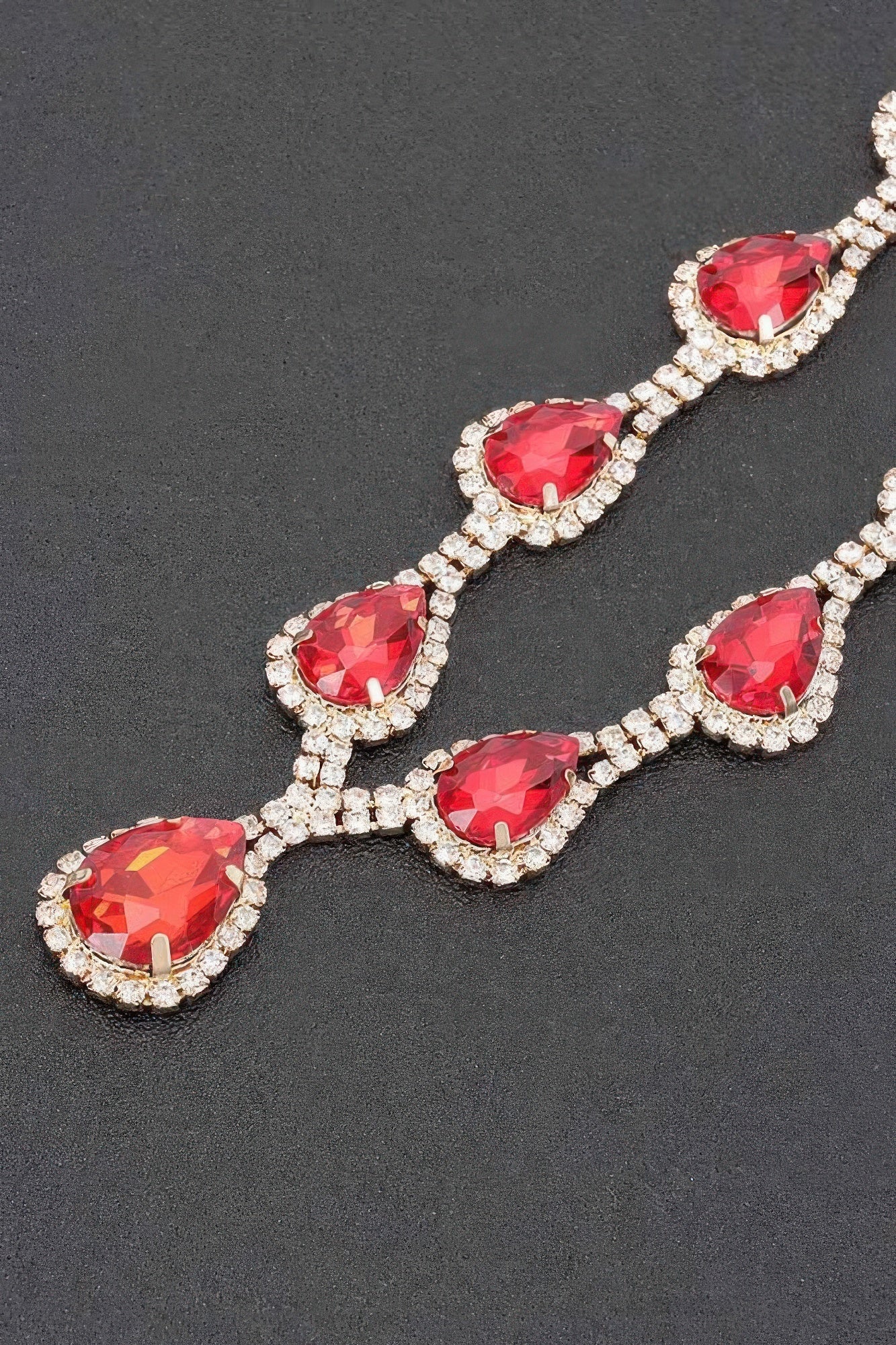 Rhinestone Necklace Set — Style 1