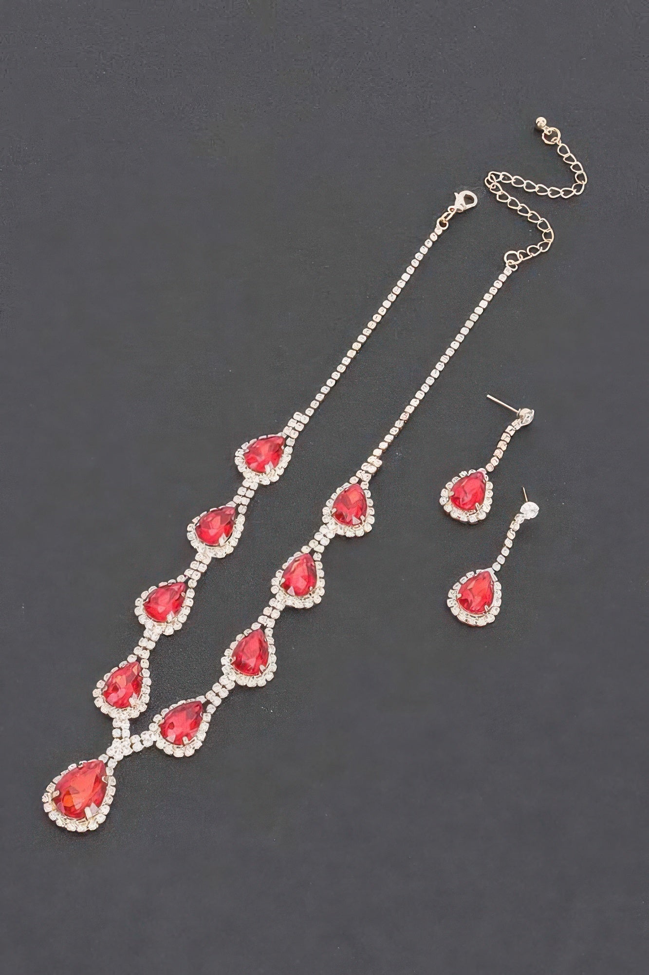 Rhinestone Necklace Set — Style 1