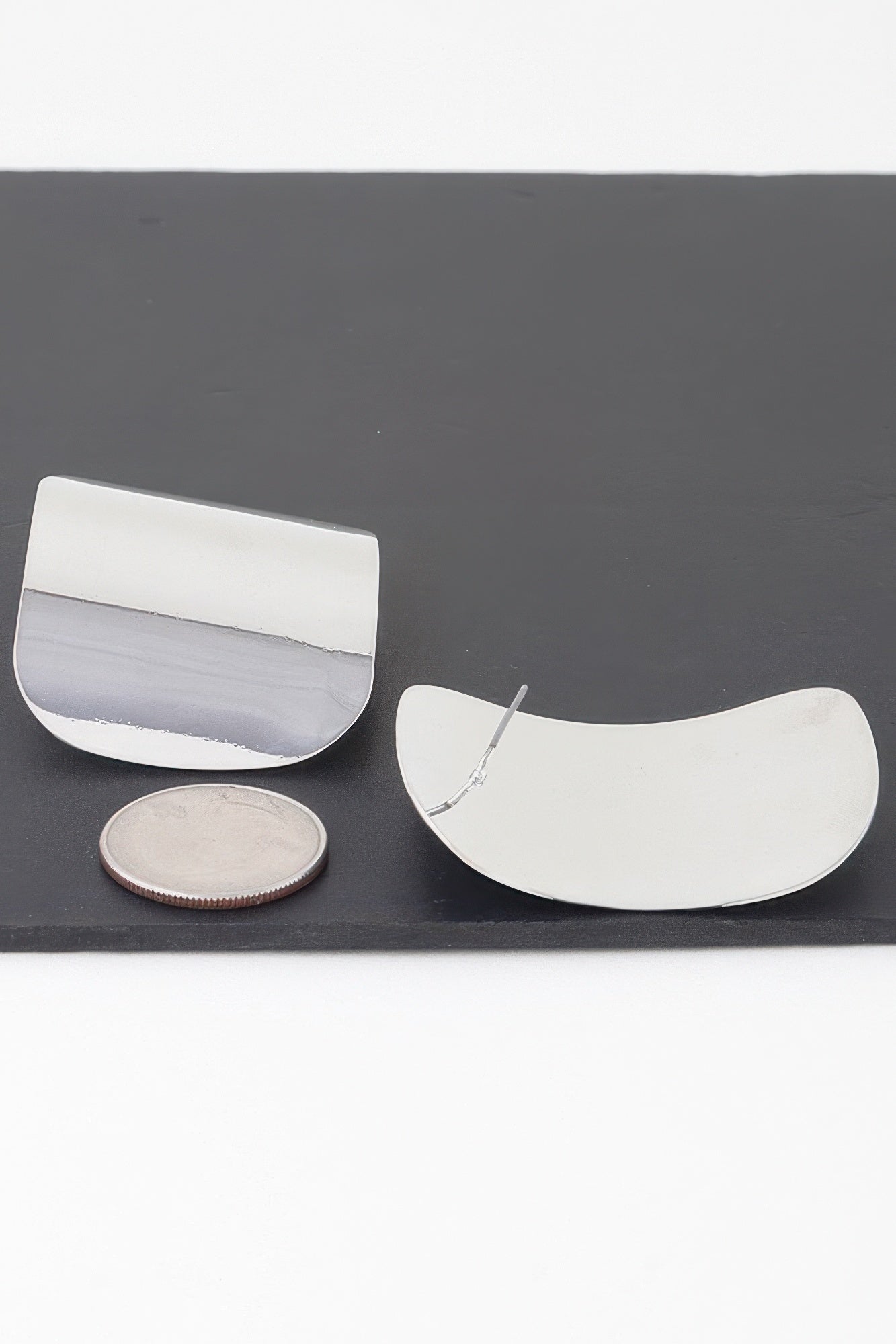 Modern Shiny Plate Earrings