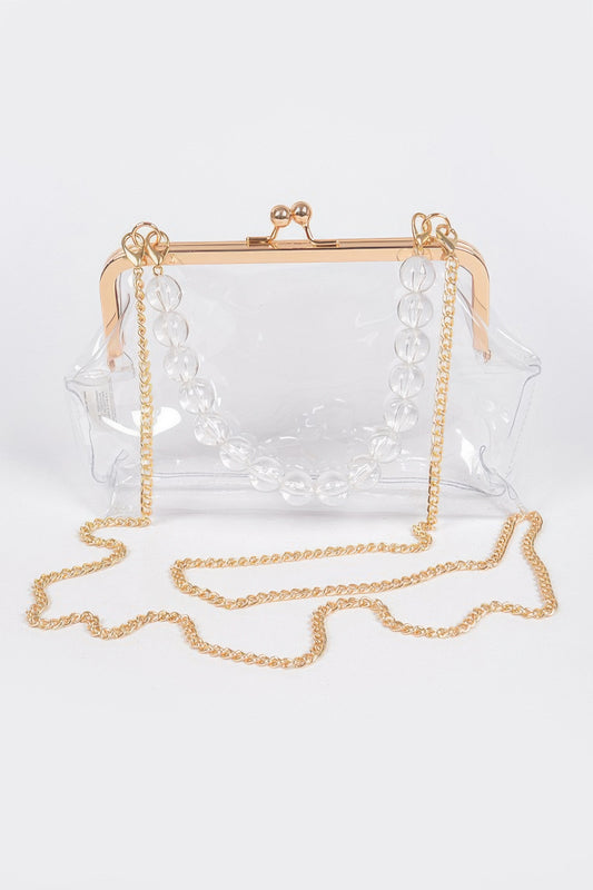 Vintage Clasp Pvc Clutch