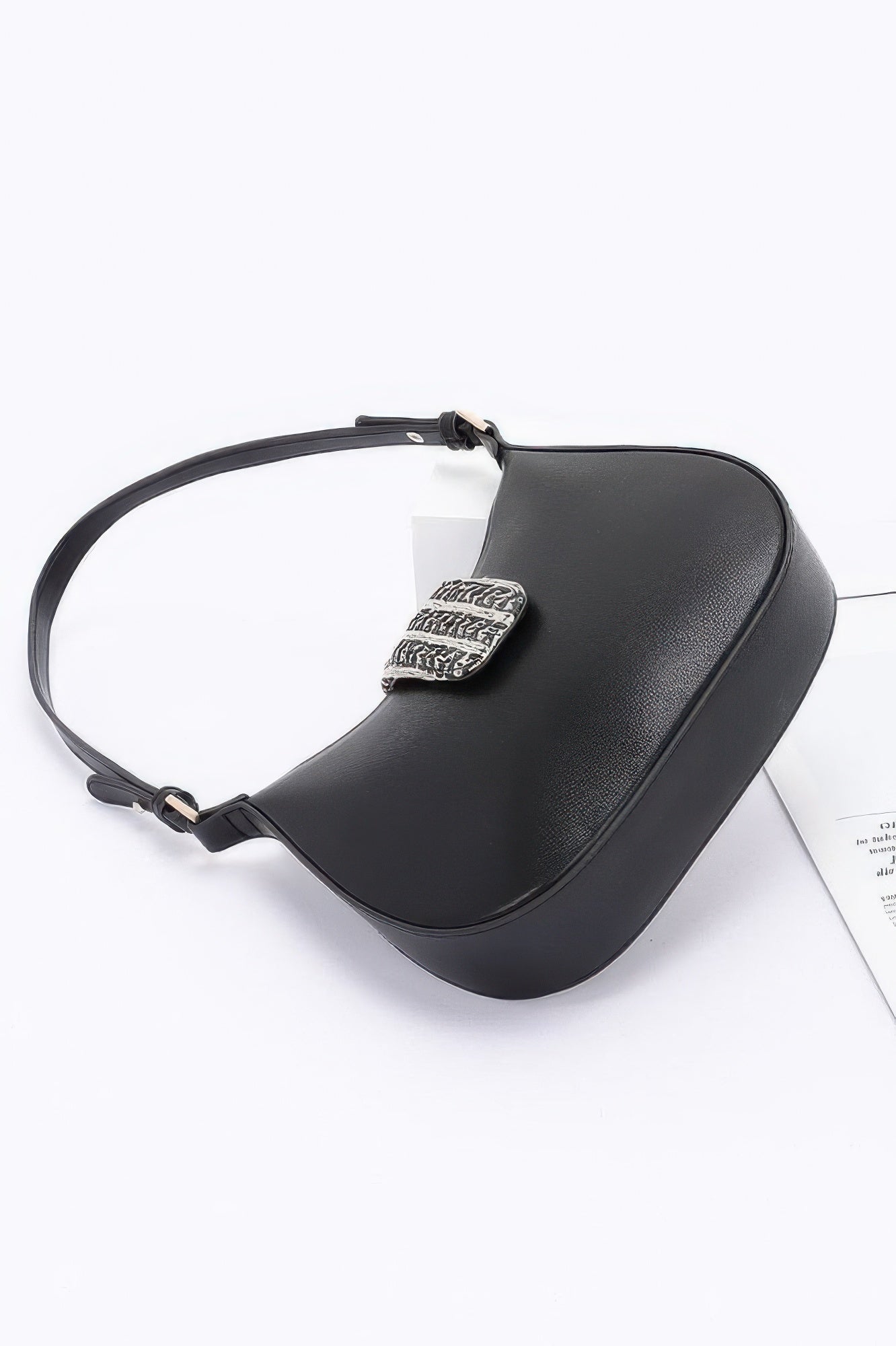 Faux Leather Hobo Bag