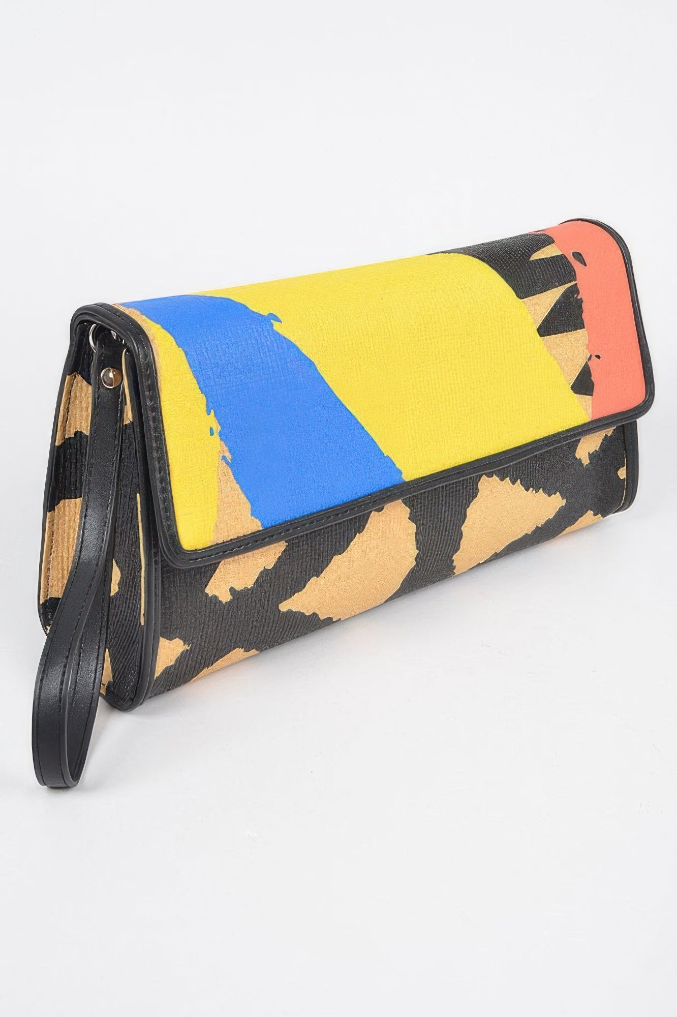 Animal Print Clutch With Color Palette