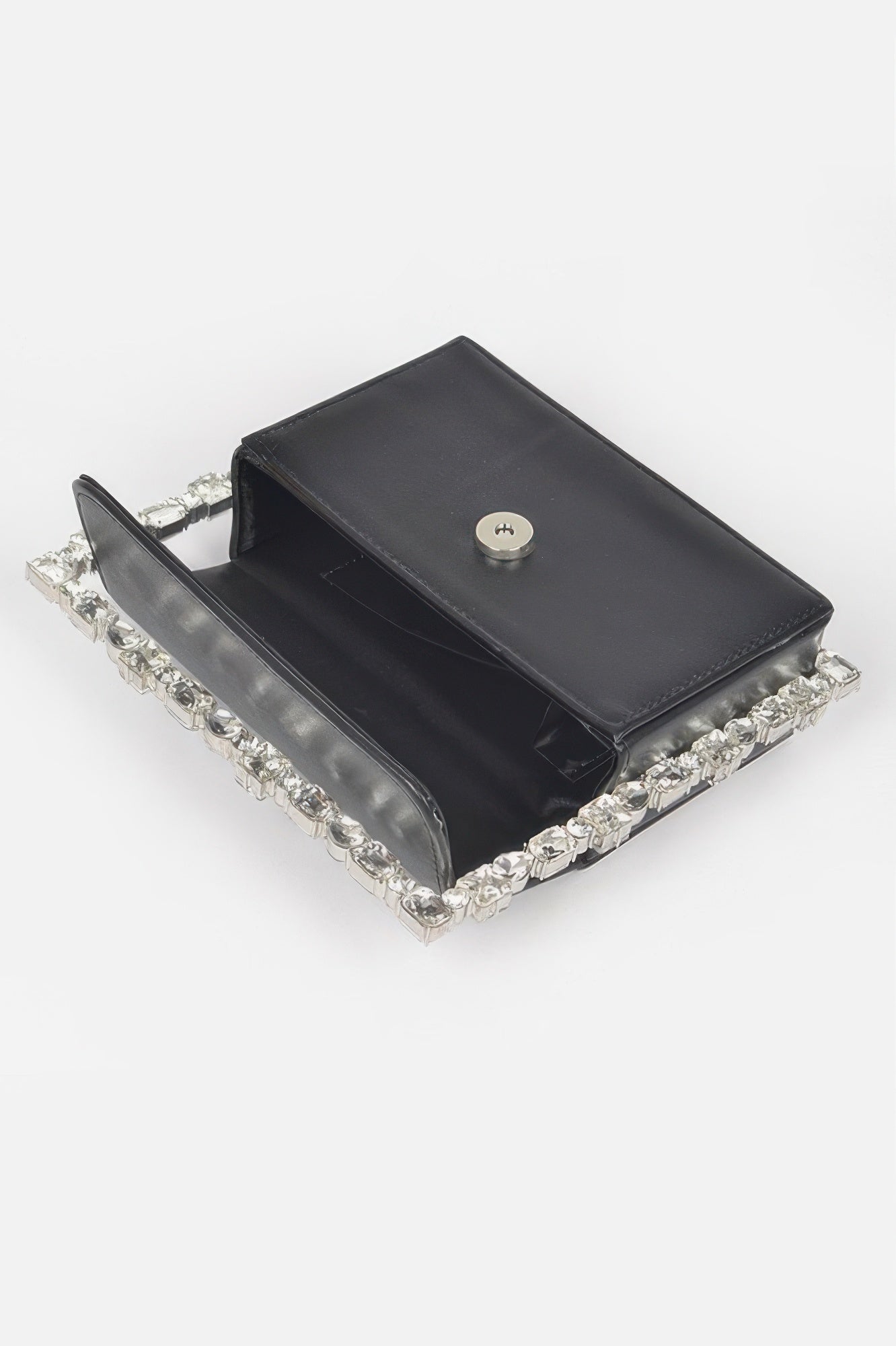 Faux Leather Multi Stonesallaroundsquarehandlebag
