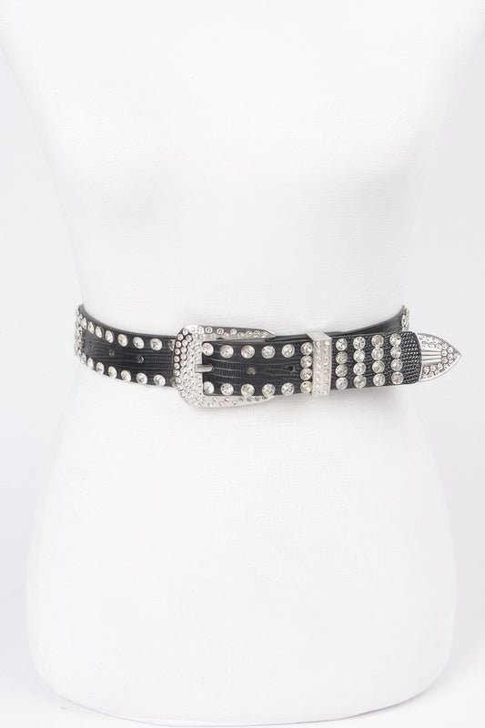 Rhinestone Multi Metal Belt