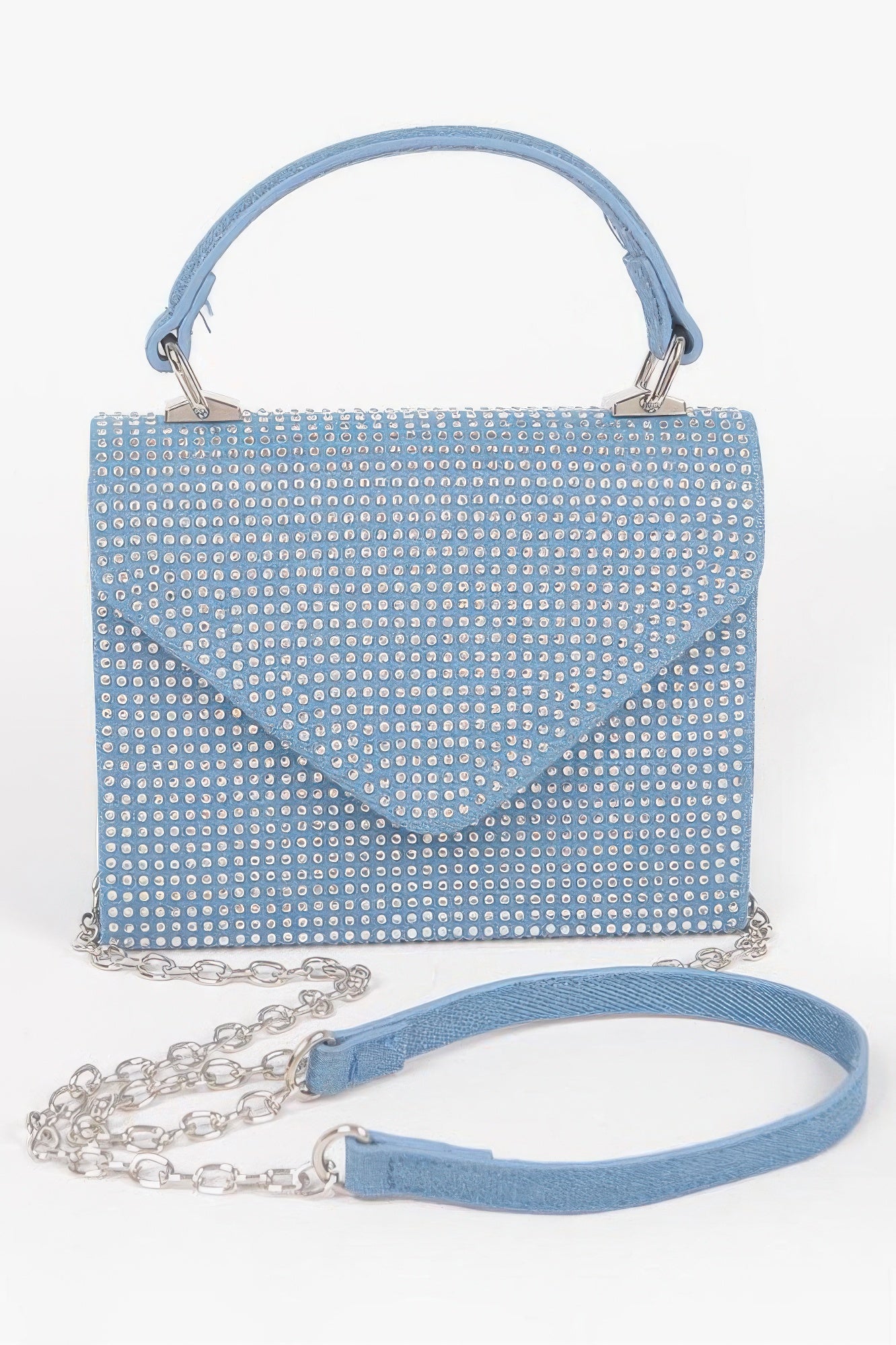 Hot Fix Stone Top Handle Bag