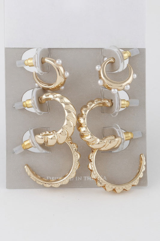 Multi Hoop Earrings Set