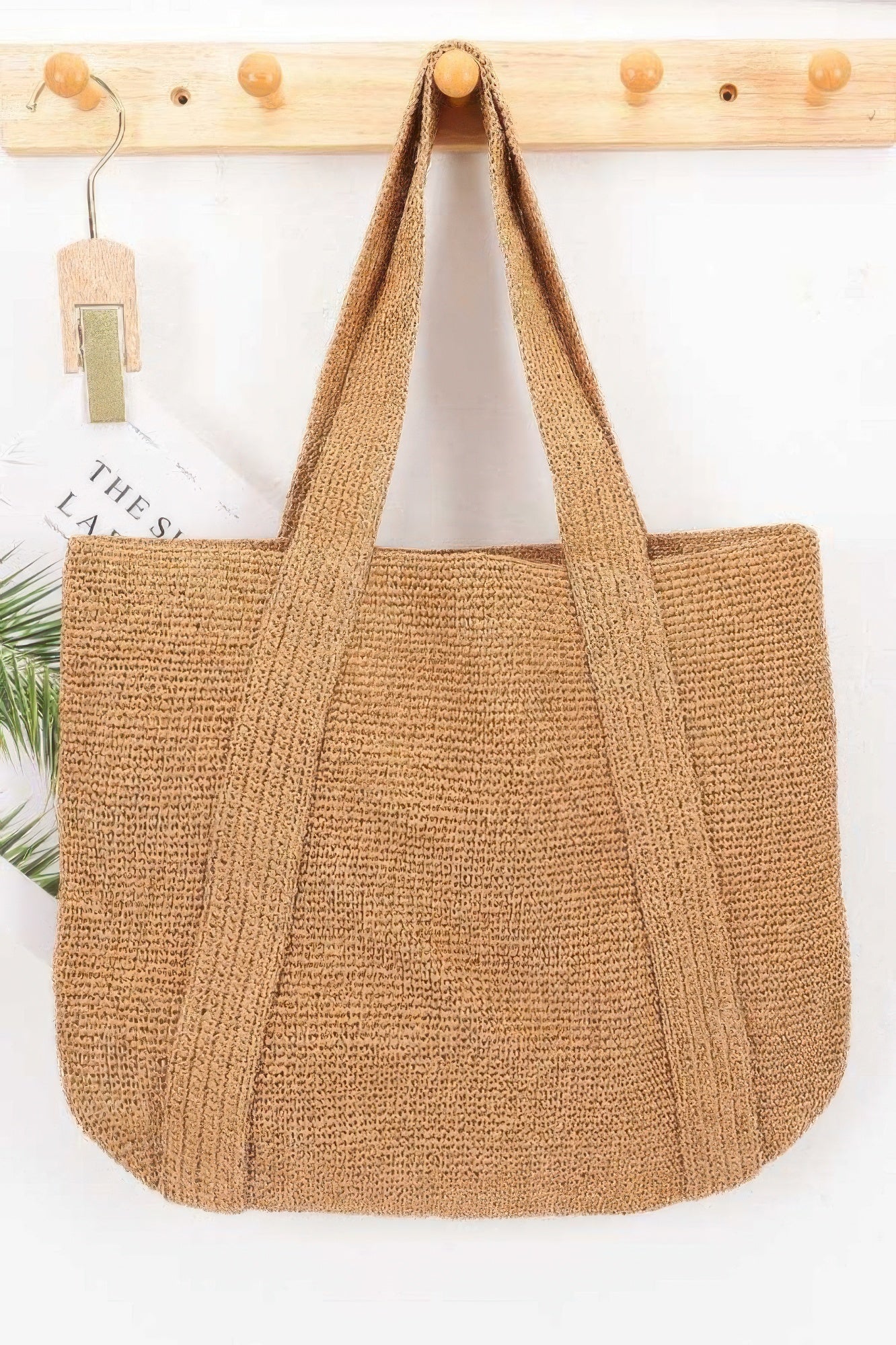 Woven Straw Tote Bag