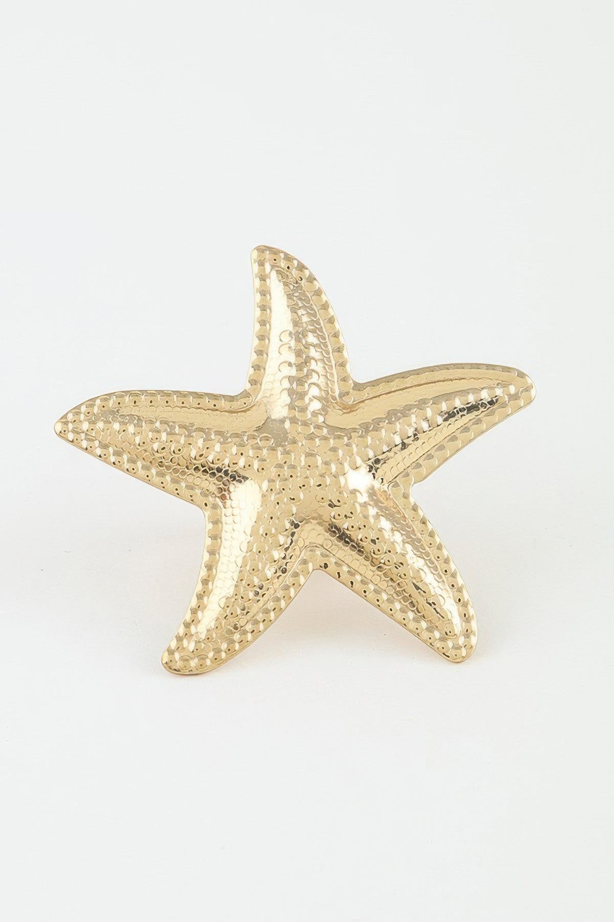 Hammered Scale Starfish Statement Ring
