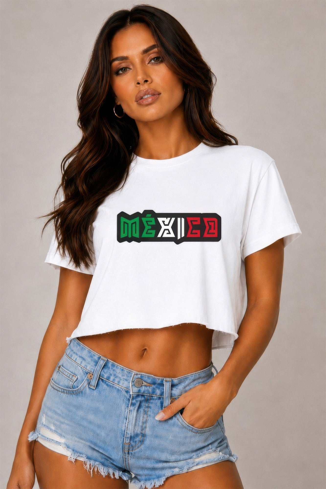 Short Sleeve Cotton Mexico Print Shirt — Style 1