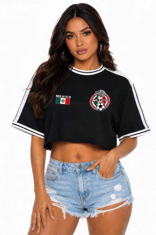 Short Sleeve Cotton Mexico Print Shirt — Style 2