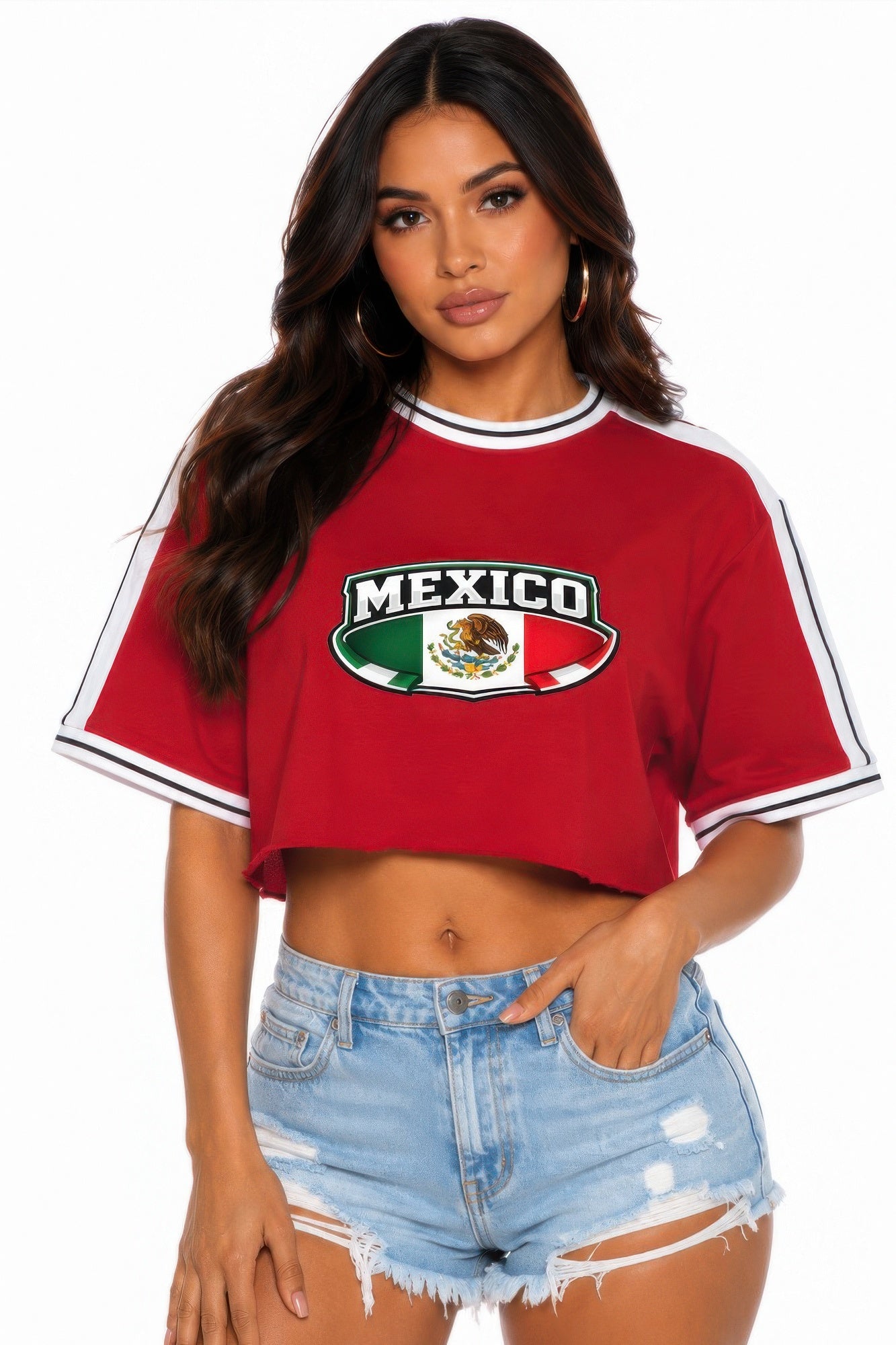Short Sleeve Cotton Mexico Print Shirt — Style 3