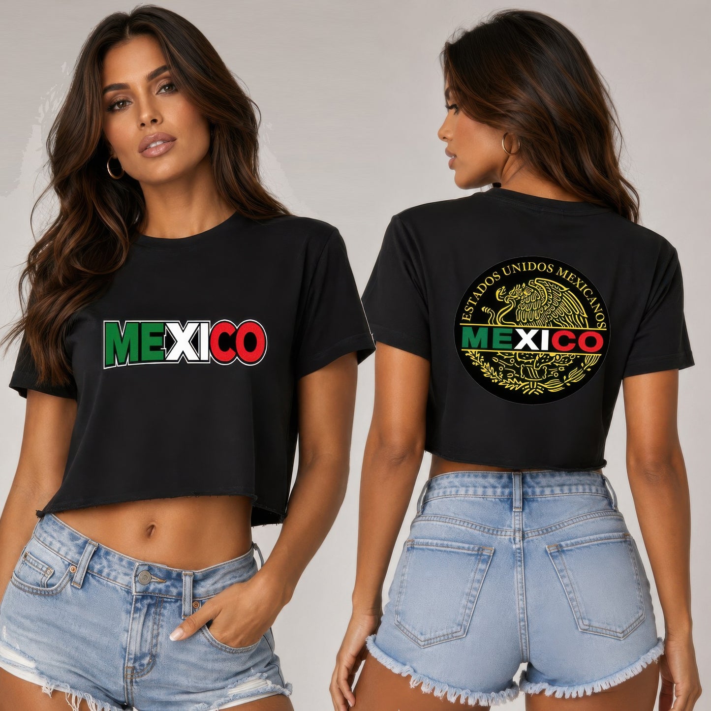 Short Sleeve Cotton Mexico Print Shirt — Style 7