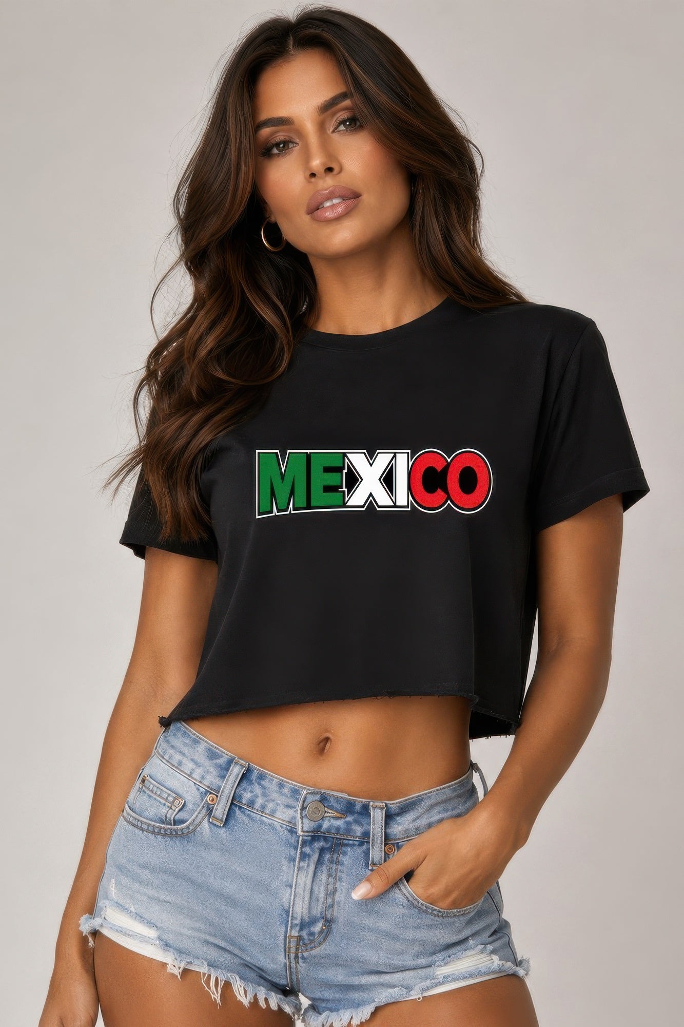 Short Sleeve Cotton Mexico Print Shirt — Style 7