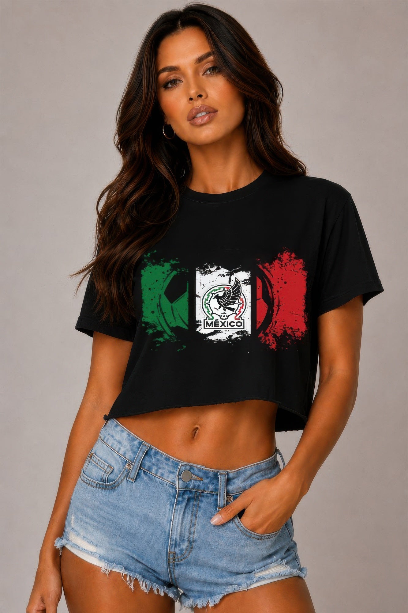 Short Sleeve Cotton Mexico Print Shirt — Style 4